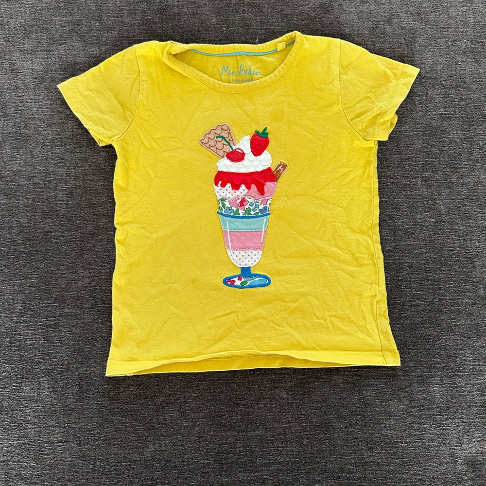 Mini Boden Kids Shirt with Ice Cream Design